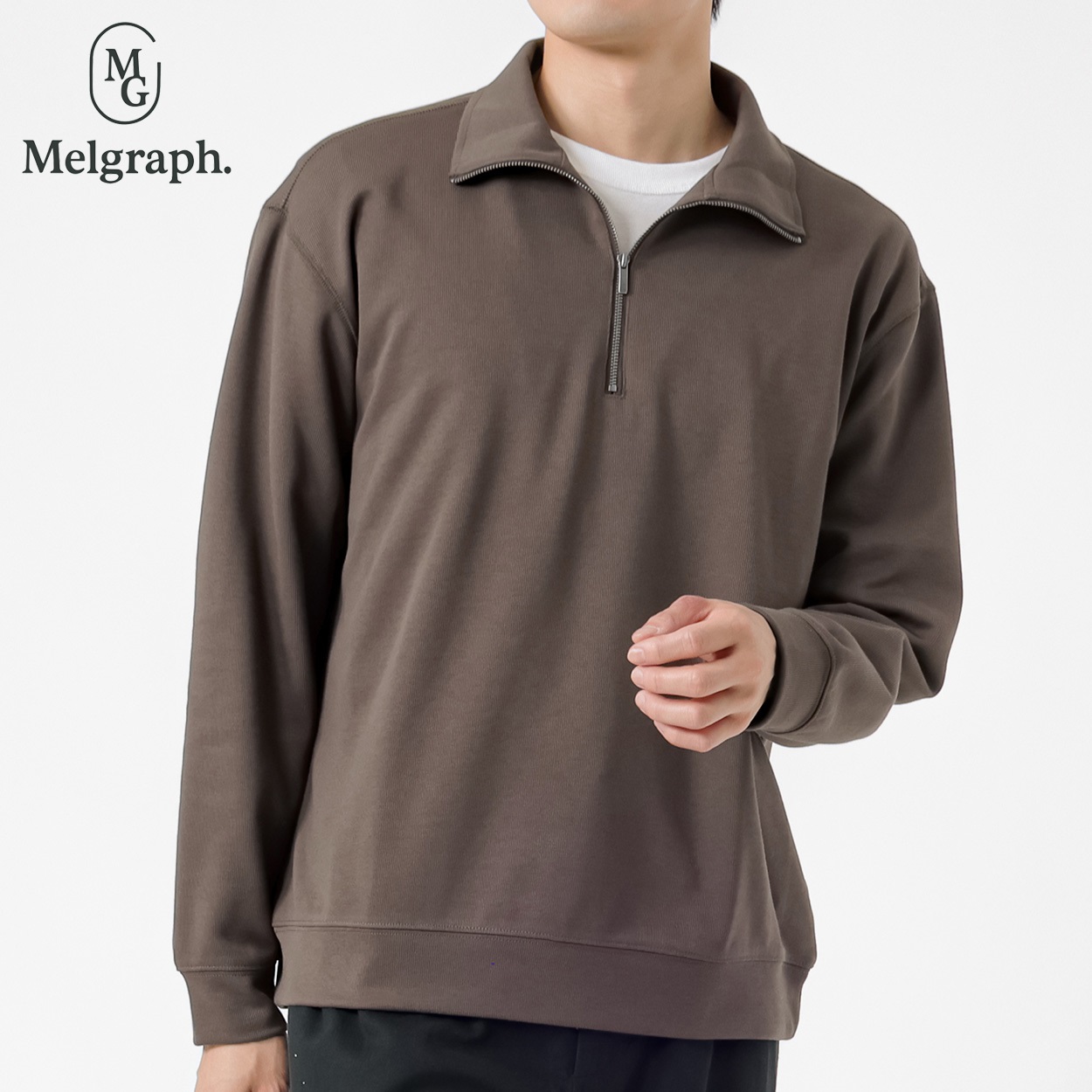 Melgraph.(メルグラフ) WFジップトレーナー メンズ(チャ-XL)