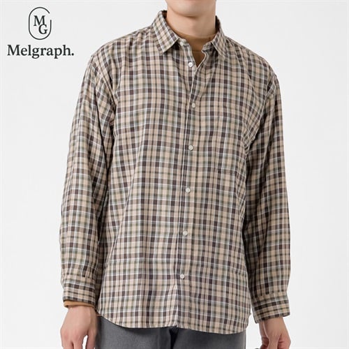 Melgraph.(メルグラフ) チェック長袖シャツ メンズ