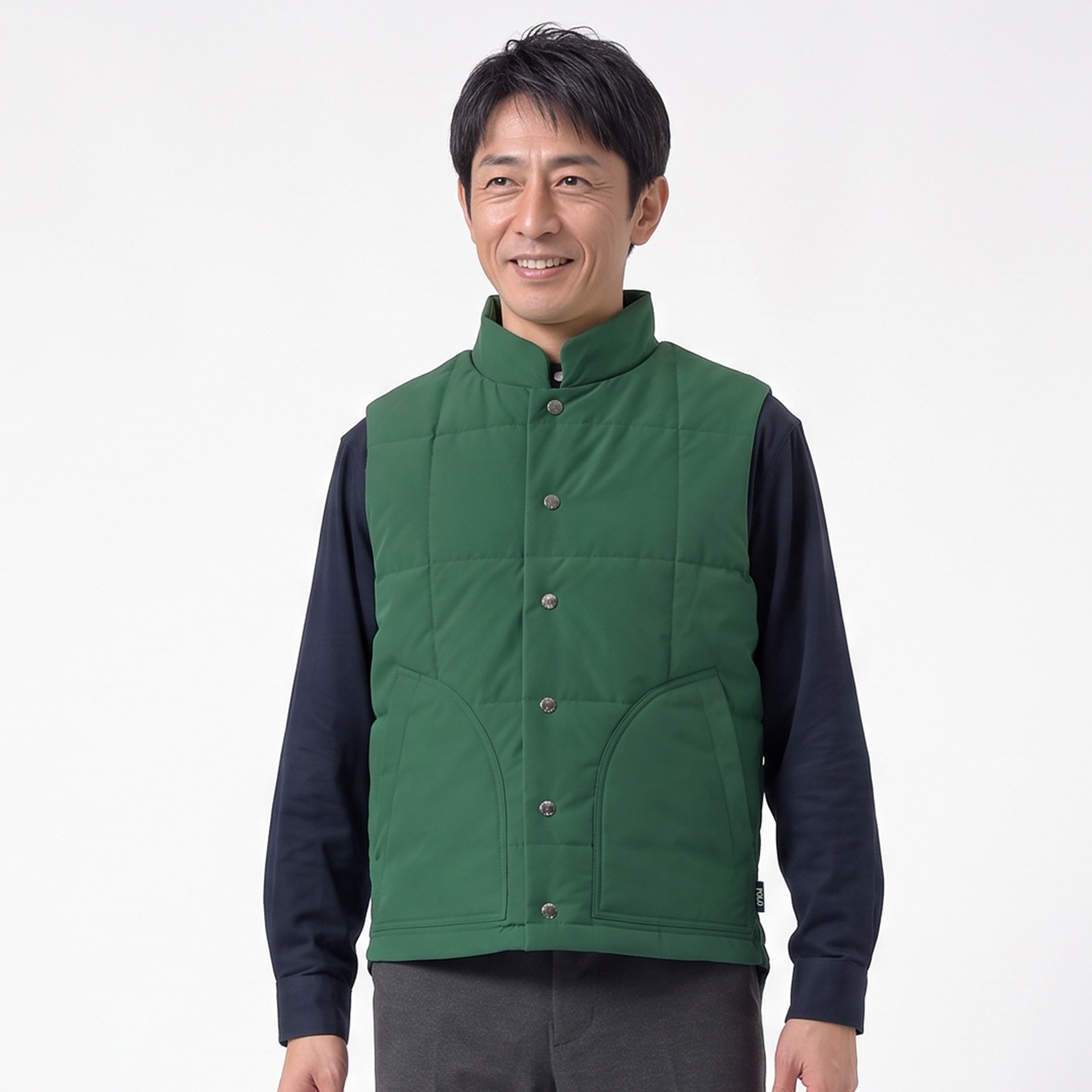 POLO BCS 中綿ベスト メンズ(ミドリ-L)
