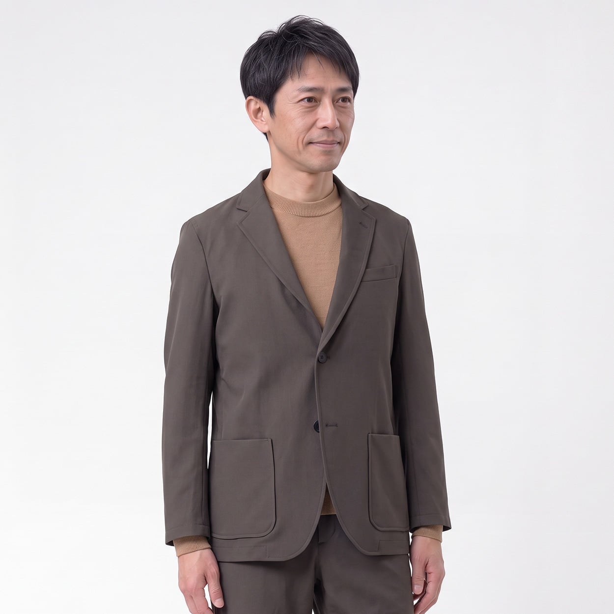 POLO BCS 合繊ジャケット メンズ(チャ-L)