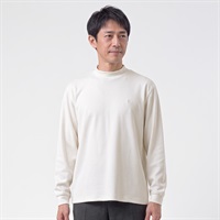 POLO BCS モックネックTシャツ メンズ(アイボリー-M)