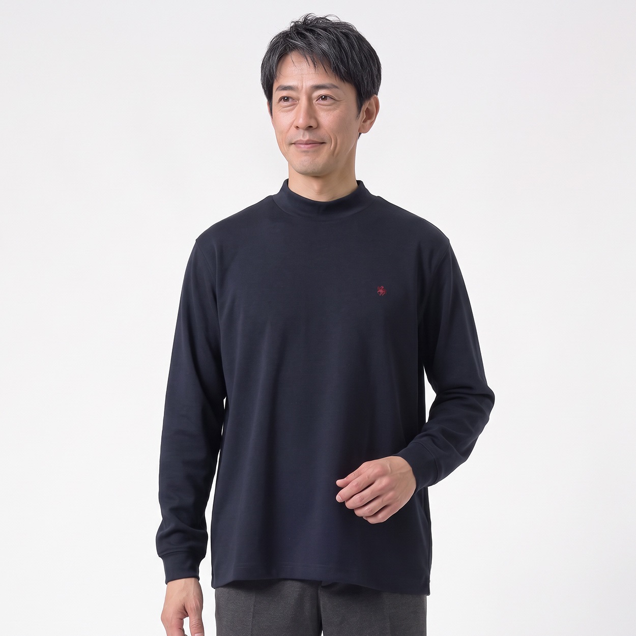 POLO BCS モックネックTシャツ メンズ(コイアオ-L)