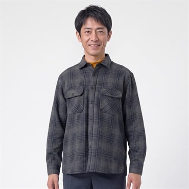 POLO BCS チェックシャツアウター メンズ(ウスクロ-M)