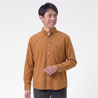 POLO BCS コーデュロイシャツ メンズ(ダイダイ-M)