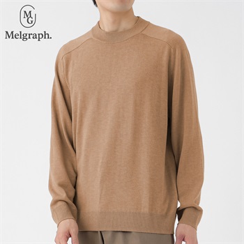 Melgraph.(メルグラフ) モックネックセーター メンズ(チャ-M)
