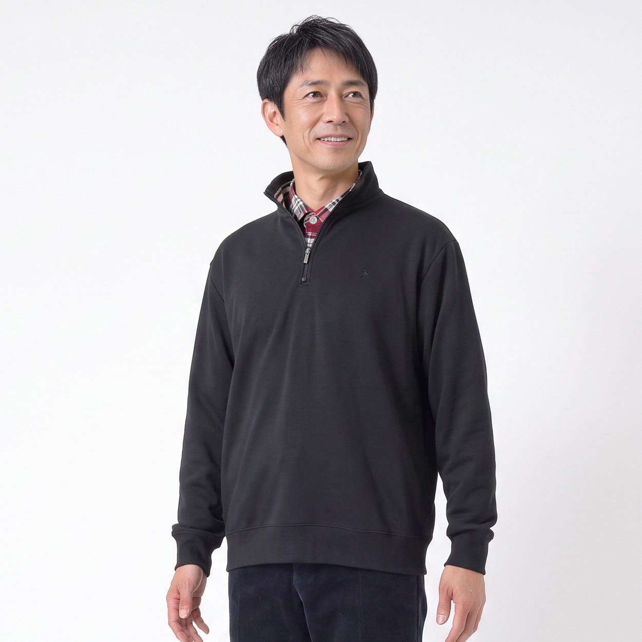 POLOBCS 裏シャギージップトレーナー メンズ(クロ-XL)
