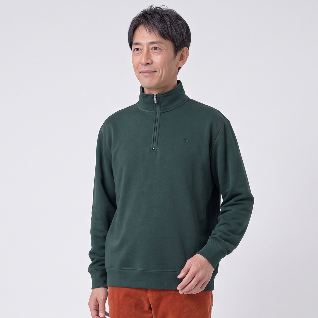 POLOBCS 裏シャギージップトレーナー メンズ(コイミドリ-XL)