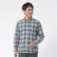 POLOBCS チェックネルシャツ メンズ(ウスクロ-M)