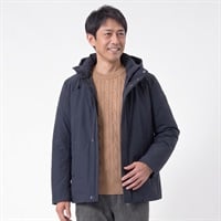 POLOBCS 中綿パーカーハーフコート メンズ(コイアオ-M)