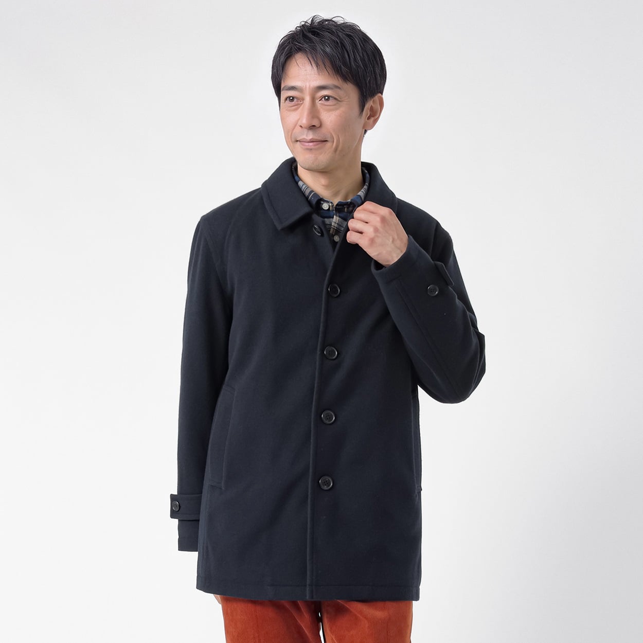 POLOBCS シングルピーコート メンズ(コイアオ-XL)