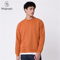 Melgraph.(メルグラフ) 裏起毛クルートレーナー メンズ(ダイダイ-M)