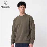Melgraph.(メルグラフ) 裏起毛クルートレーナー メンズ(ミドリ-M)