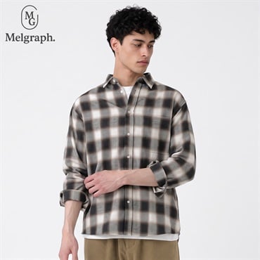 Melgraph.(メルグラフ) チェックネルシャツ メンズ