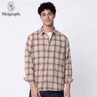 Melgraph.(メルグラフ) チェックネルシャツ メンズ(ウスチャ-M)
