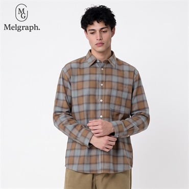 Melgraph.(メルグラフ) チェックネルシャツ メンズ(チャ-M)