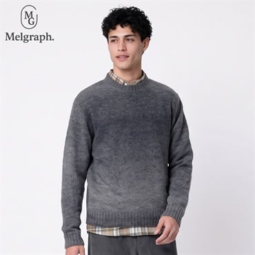 Melgraph.(メルグラフ) グラデーションセーター メンズ(チャコ－ルグレ－-M)