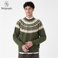 Melgraph.(メルグラフ) 球心柄セーター メンズ(ミドリ-M)