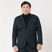 大きいサイズ なめらかテーラージャケット メンズ GREATESS(グレイテス)(Ａアオ-3L)