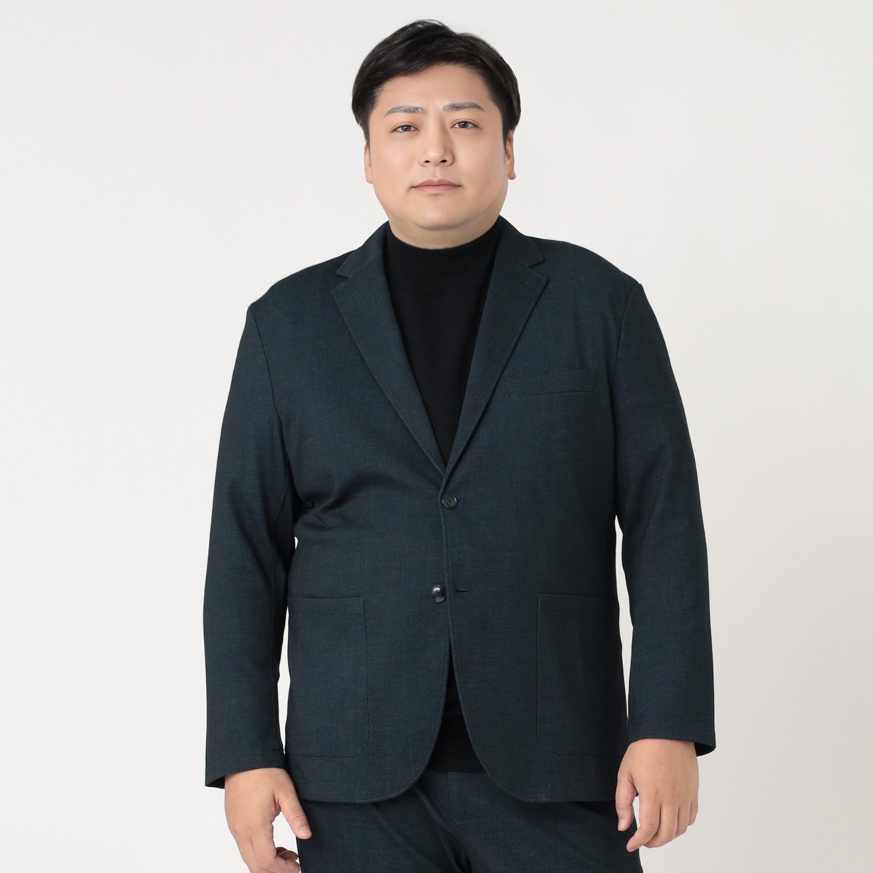 大きいサイズ なめらかテーラージャケット メンズ GREATESS(グレイテス)(Ａアオ-5L)