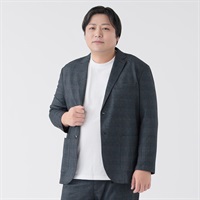 大きいサイズ なめらかテーラージャケット メンズ GREATESS(グレイテス)(Ａコイアオ-2L)
