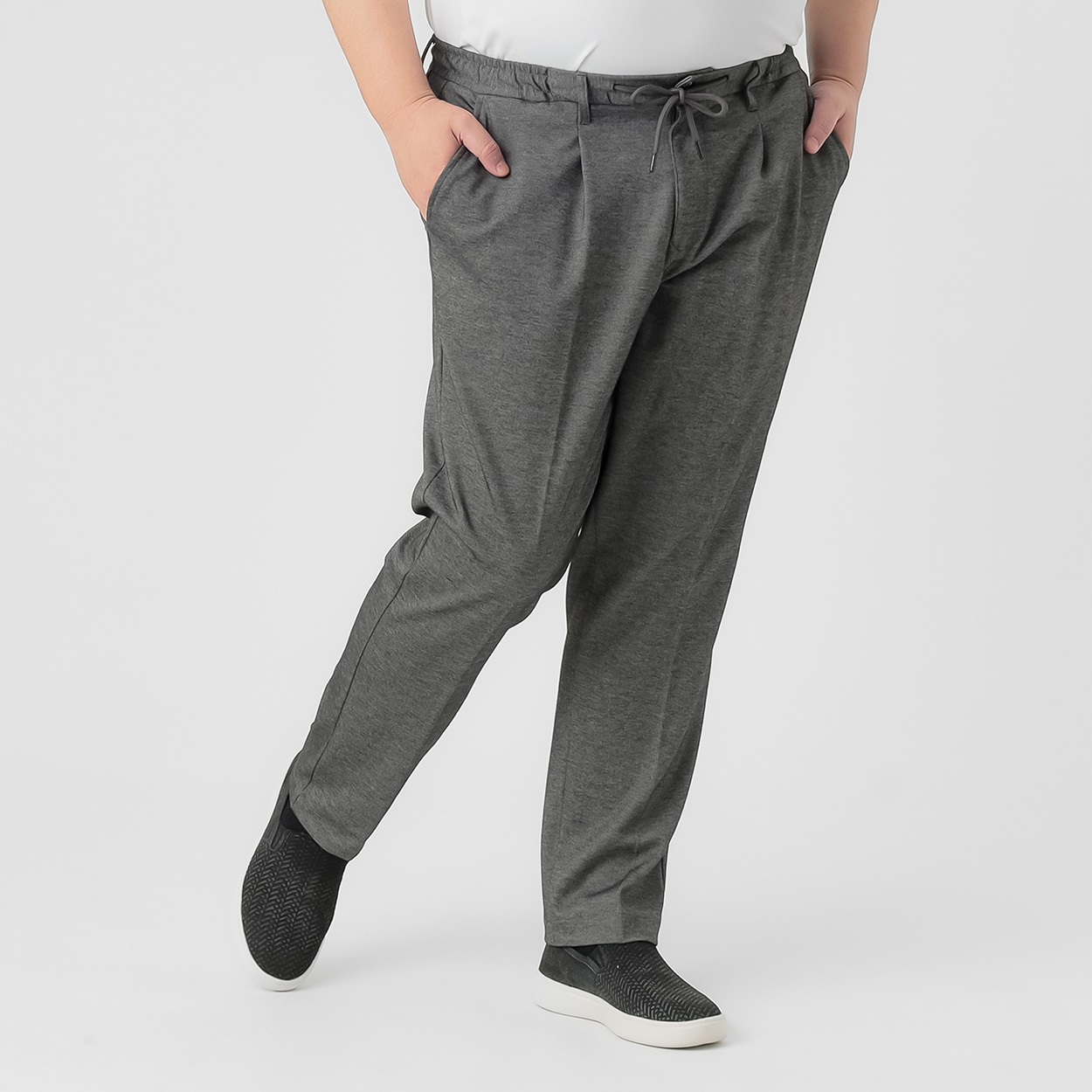 大きいサイズ なめらかトラウザーパンツ メンズ GREATESS(グレイテス