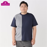 ピースフィットクール切替クルーネック半袖Tシャツ メンズ