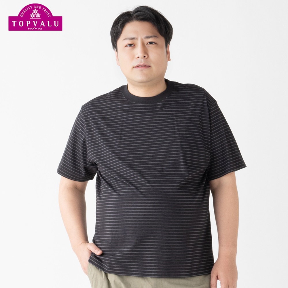 大きいサイズ PFC 天竺クルーネック 半袖Tシャツ メンズ(Ａクロ-2L)