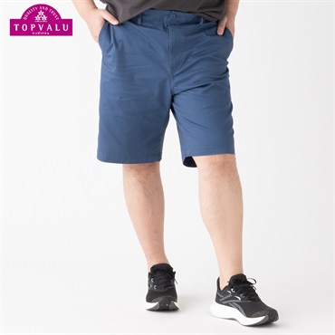 ストレッチチノショートパンツ メンズ(アオ-2L)