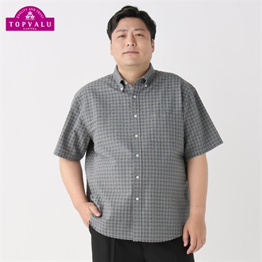 サッカー半袖シャツ メンズ(チャコ－ルグレ－-5L)