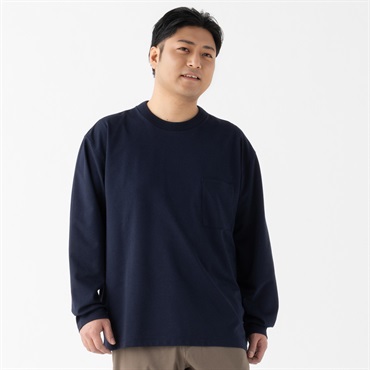 大きいサイズ 長袖ドレスTシャツ メンズ GREATESS(グレイテス)(コイアオ-４Ｌ)