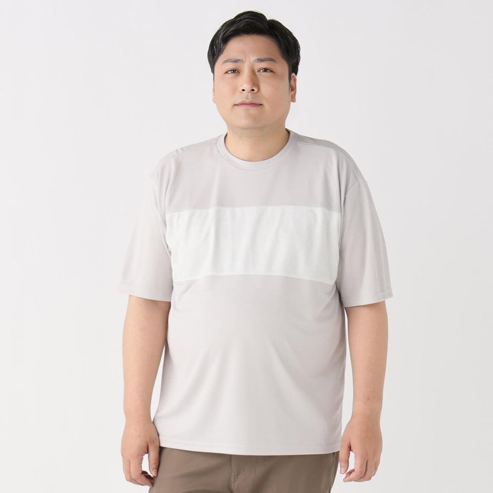 半袖切替Tシャツ メンズ GREATESS(グレイテス)(ウスチャ-2L)