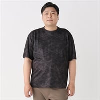半袖総柄Tシャツ メンズ GREATESS(グレイテス)(クロ-3L)
