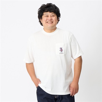 大きいサイズ MACBETH 半袖刺繍付きTシャツ メンズ