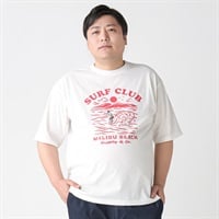 大きいサイズ 半袖刺繍プリントTシャツ メンズ GREATESS(グレイテス)(シロ-3L)