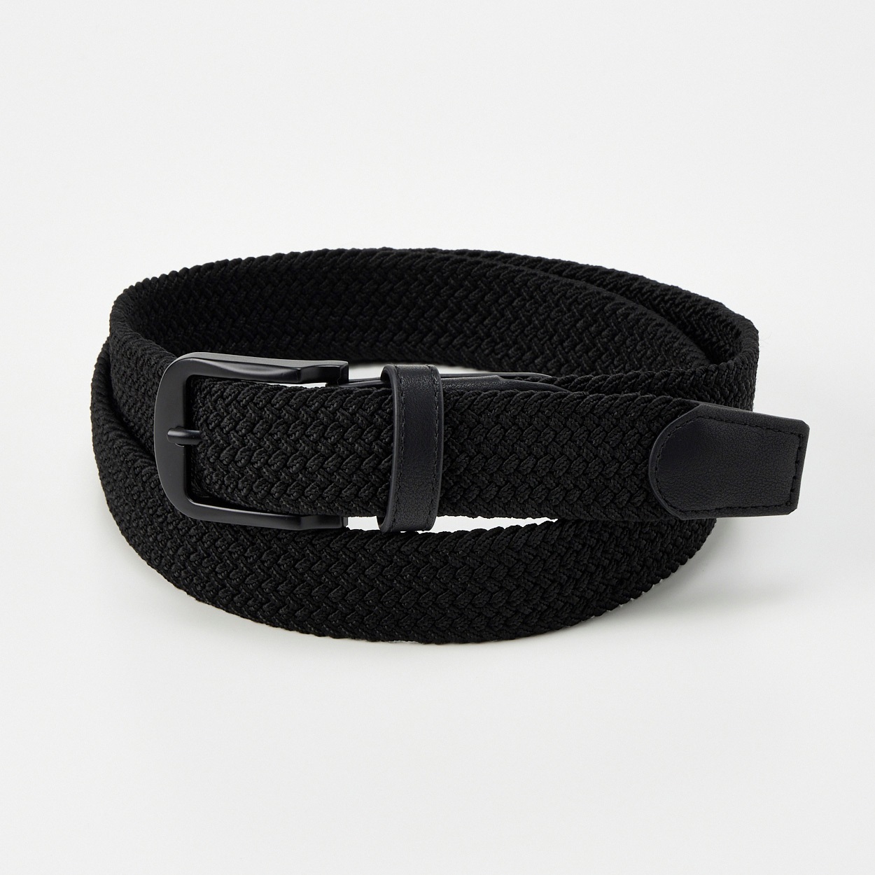 大きいサイズ OUTDOOR ゴムメッシュベルト メンズ GREATESS(グレイテス)(クロ-BE3)