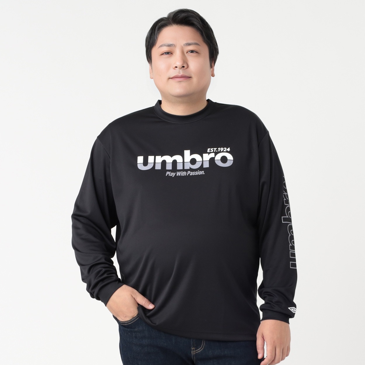 00s UMBRO ロングTシャツ ビックサイズ umbro tシャツ UMBRO別注ストリートゲームシャツ（WEB限定カラー