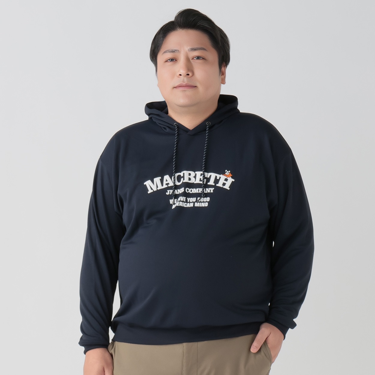 MACBETH(マクベス) 大きいサイズ ダンボールプルパーカー メンズ