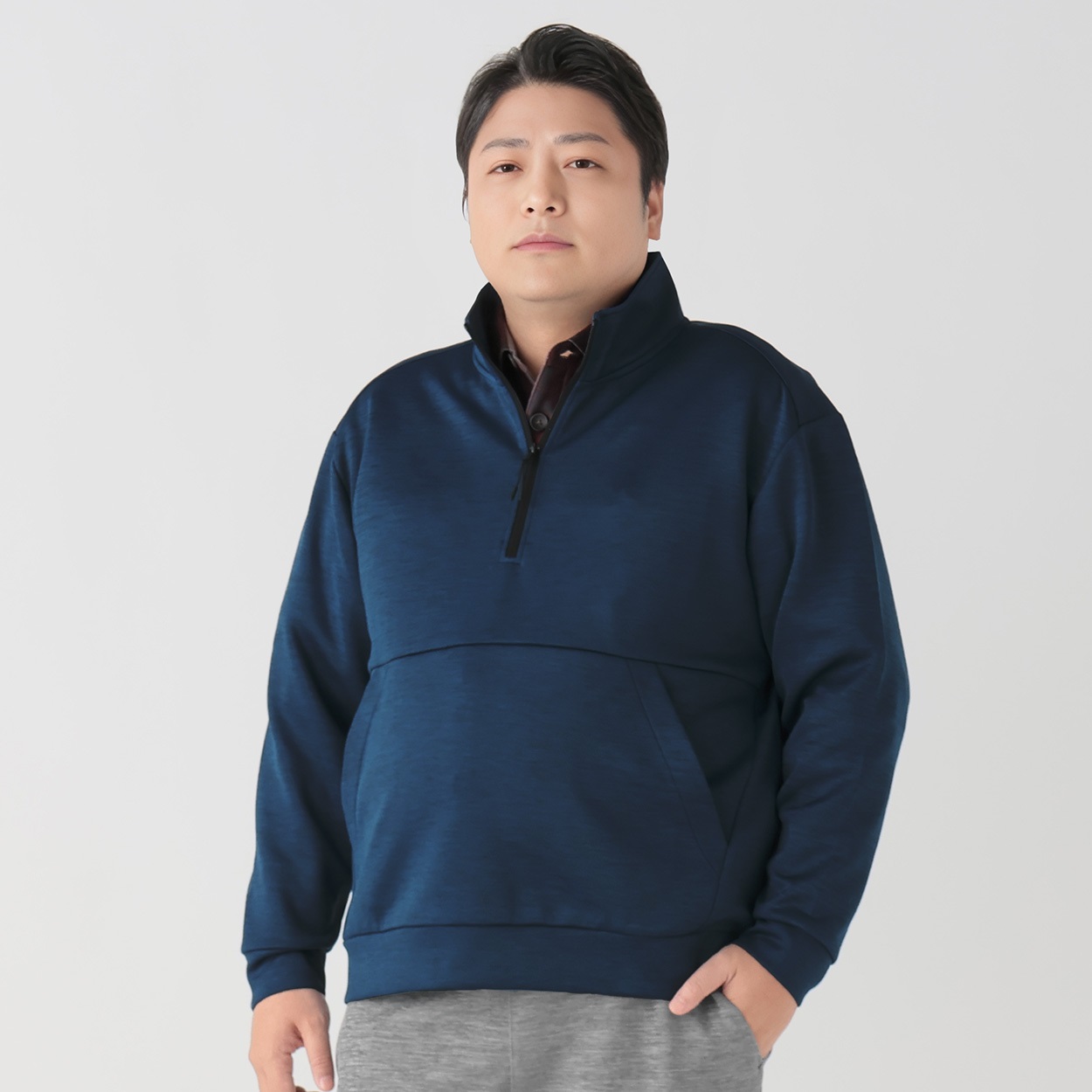 大きいサイズ 膨らみあるトレーナー メンズ GREATESS(グレイテス