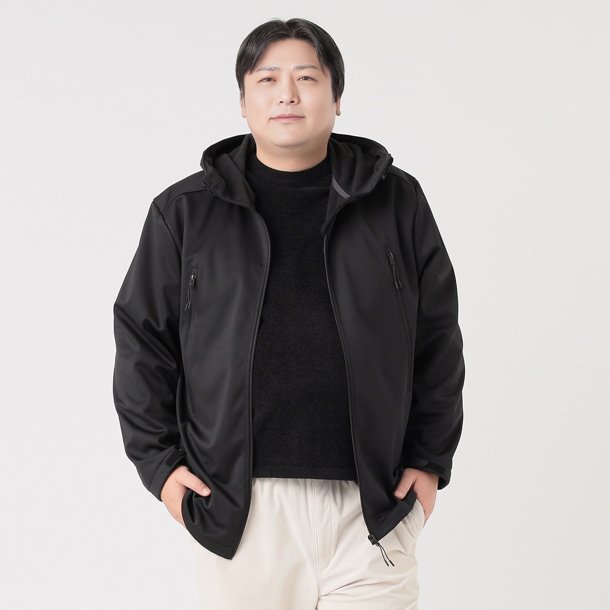 大きいサイズ 防風裏フリースジャケット メンズ GREATESS(グレイテス