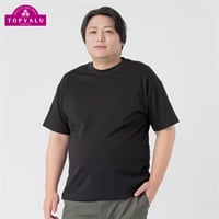 大きいサイズ ピースフィットクール スムース半袖Tシャツ メンズ GREATESS(グレイテス)(クロ-3L)