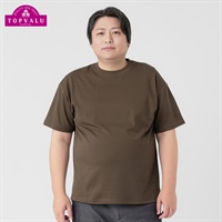 大きいサイズ ピースフィットクール スムース半袖Tシャツ メンズ GREATESS(グレイテス)(チャ-3L)