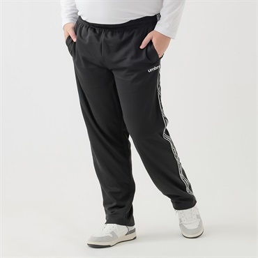 大きいサイズ UMBRO ラインテープパンツ メンズ(クロ-3L)