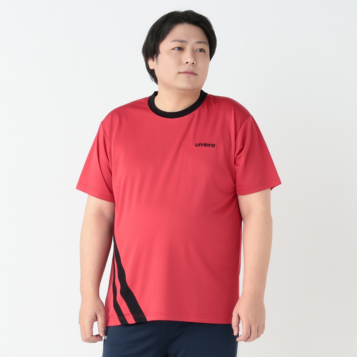 大きいサイズ UMBRO ラインTシャツ メンズ | イオンスタイルオンライン
