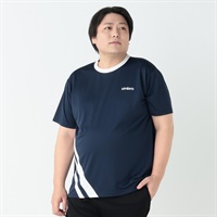 大きいサイズ UMBRO ラインTシャツ メンズ(コイアオ-3L)