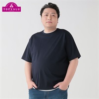 大きいサイズ　ピースフィットクール フェイククルー半袖Tシャツ メンズ トップバリュ(TOPVALU)(コイアオ-3L)