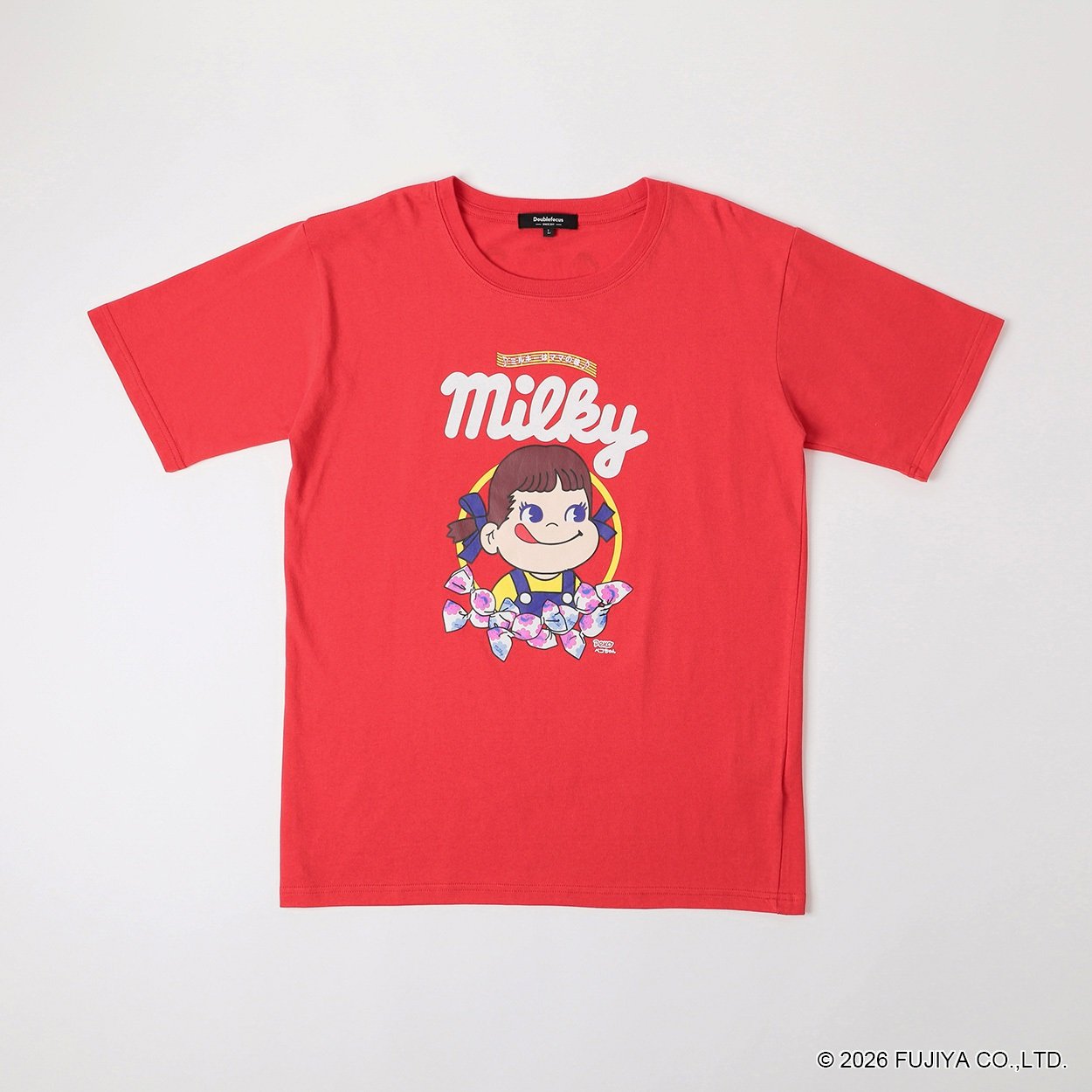 復刻企業コラボTシャツ[ミルキー] メンズ Doublefocus (ダブル