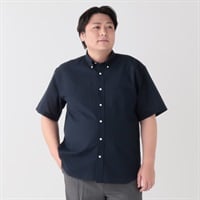 大きいサイズ  変形サッカーボタンダウンシャツ メンズ GREATESS(グレイテス)(コイアオ-3L)