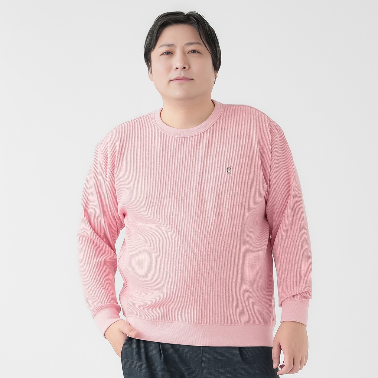 大きいサイズ MACBETH（マクベス）ワッフルトレーナー メンズ GREATESS 