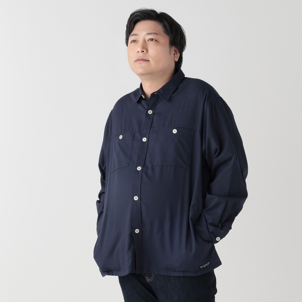 大きいサイズ MACBETH（マクベス）パナマシャツジャケット メンズ 