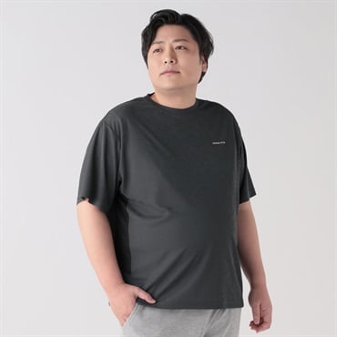 大きいサイズ スピーディードライTシャツ メンズ GREATESS(グレイテス)(チャコ－ルグレ－-3L)